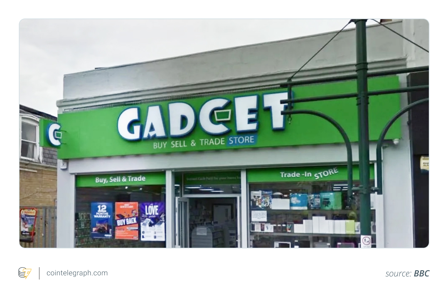 Kent Police seized several crypto ATMs at the Gadcet shop on Chatham's High Street