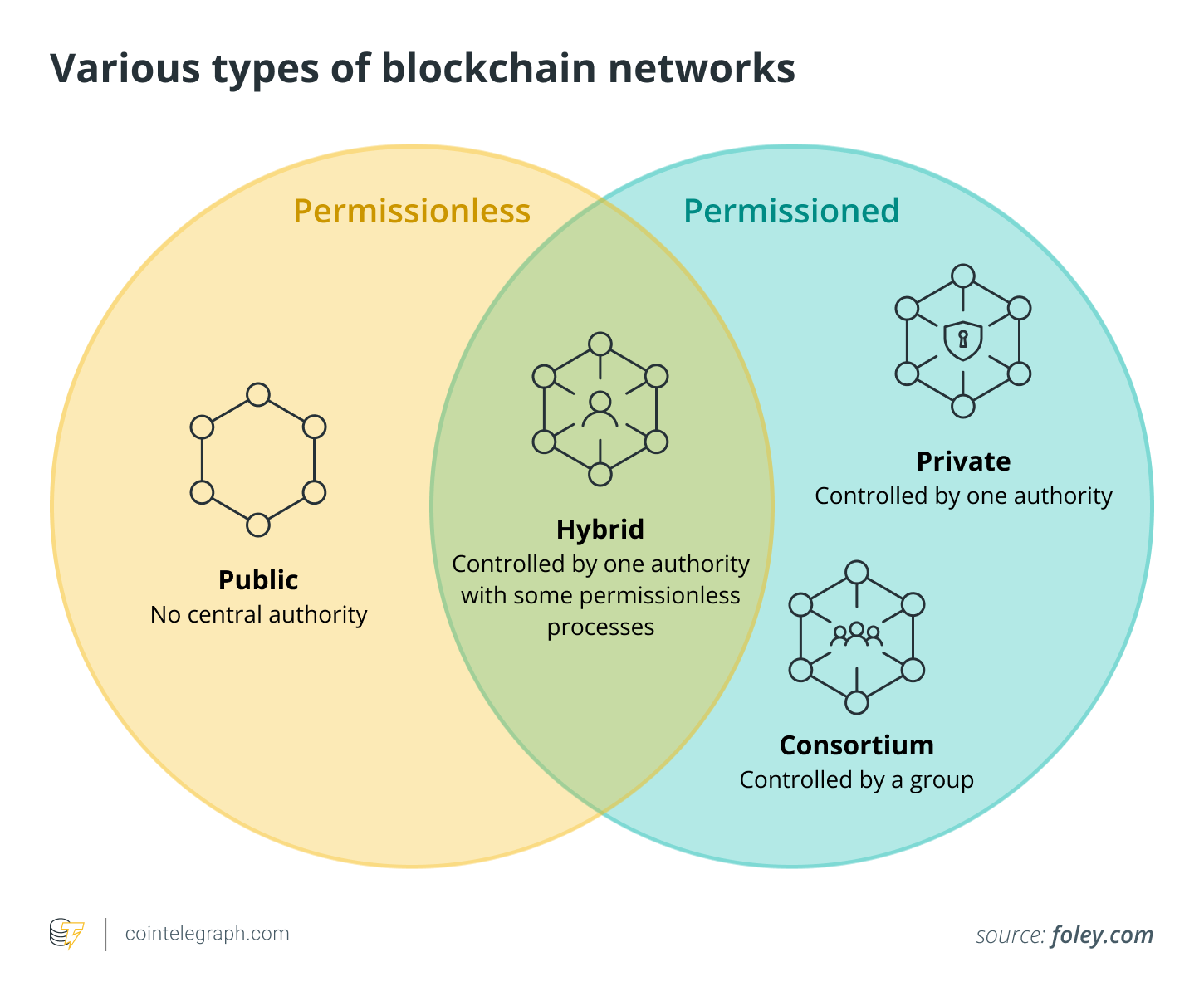 Various types of blockchain networks