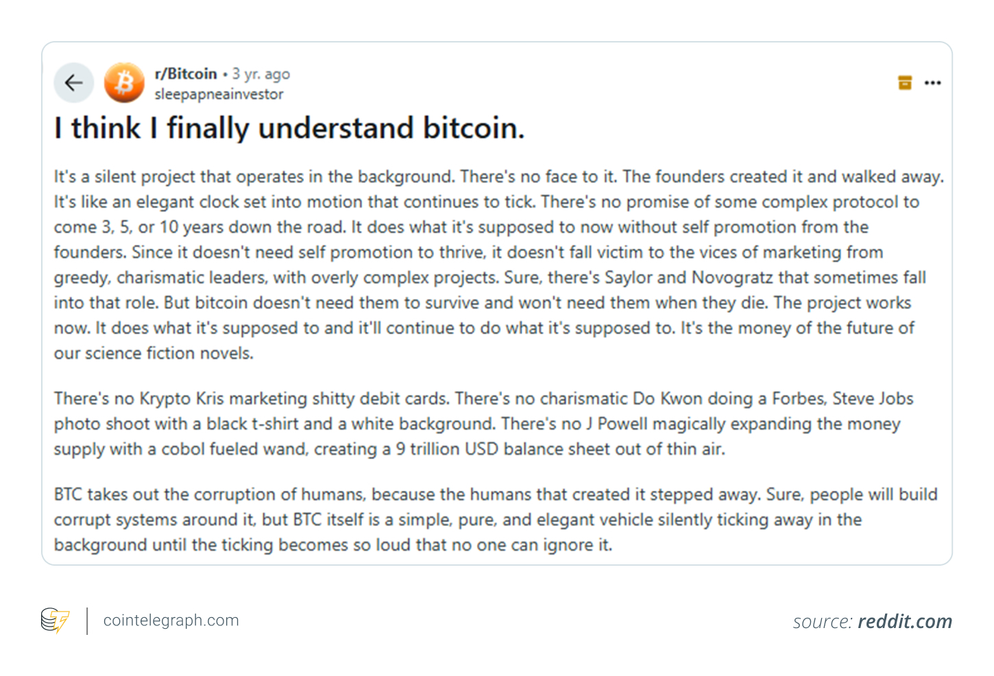 Why Bitcoin doesn't need a CEO