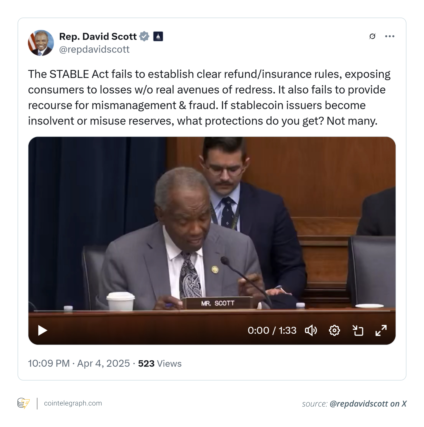 Critics feel STABLE Act lacks adequate consumer safeguards