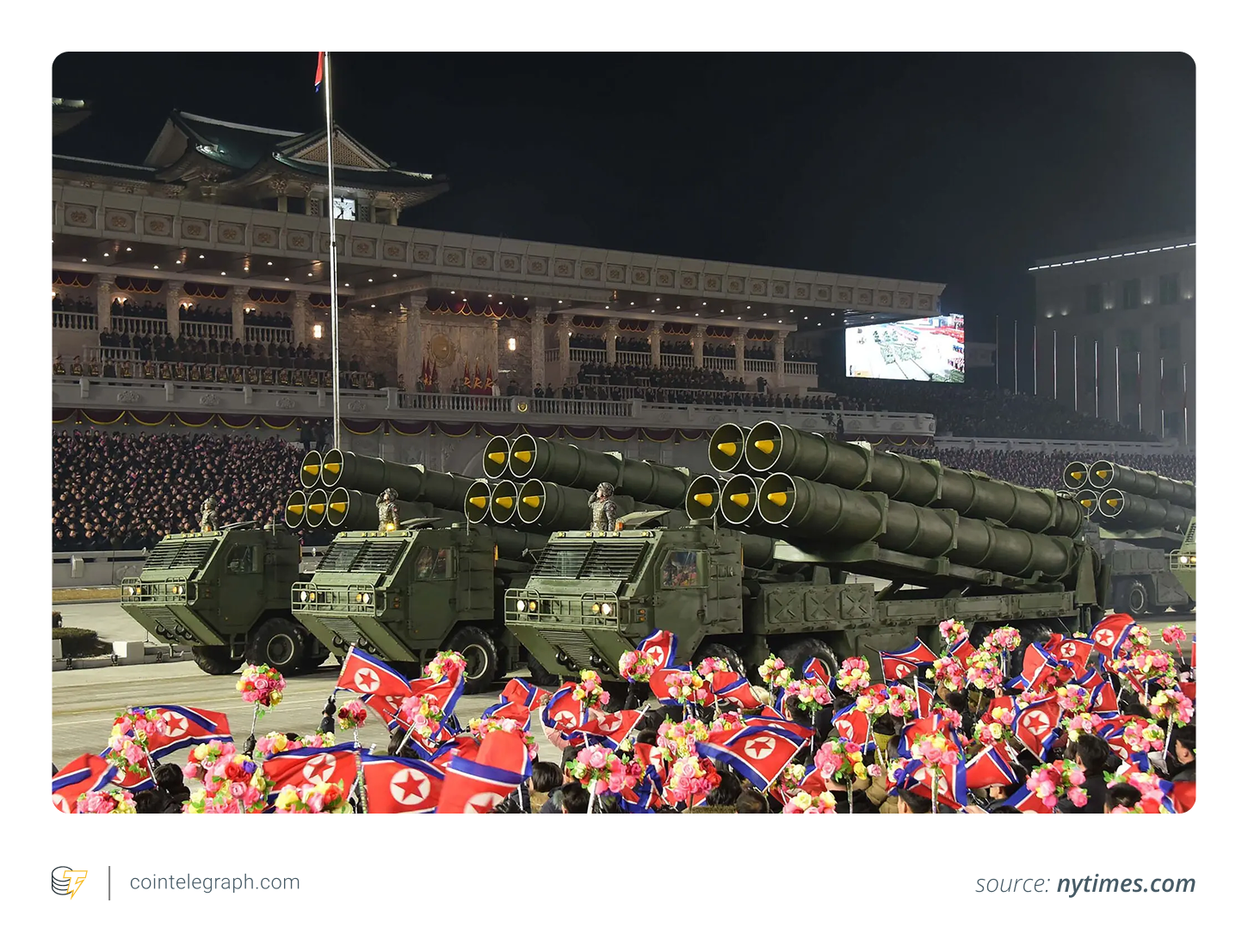 A North Korean arms parade