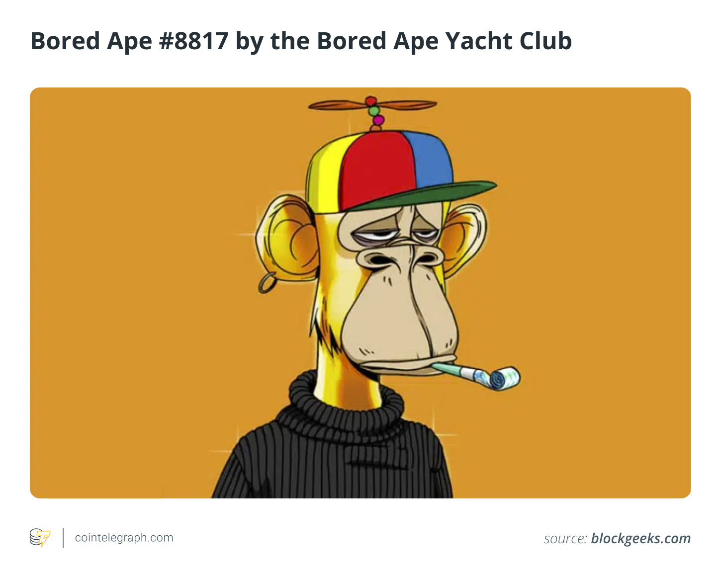 Bored Ape #8817 by the Bored Ape Yacht Club